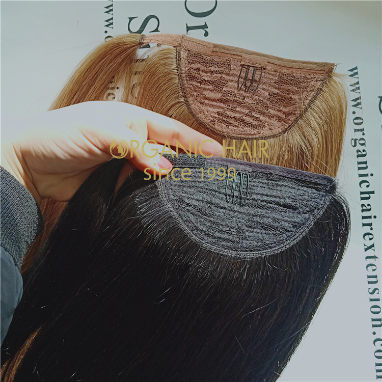 Remy human hair pieces-Ponytail hair extension,easy to wear A128